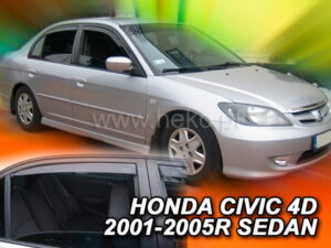 Owiewki HONDA Civic VII 2001-2005 4d sedan (owiewki tylne w zestawie)