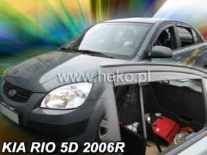 Owiewki KIA Rio II 5d 2005-2011 htb (owiewki tylne w zestawie)