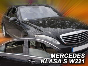 Owiewki MERCEDES S W221 4d 2005-2013 (wersja krótka - długość owiewek tylnych 59cm) (owiewki tylne w zestawie)