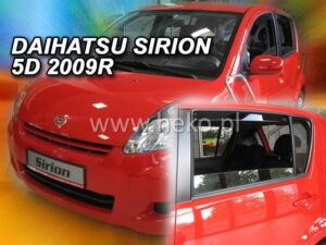Owiewki DAIHATSU Sirion II 5d 2005 - 2010 (owiewki tylne w zestawie)