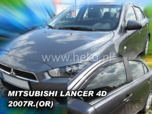 Owiewki MITSUBISHI Lancer 4/5d 2007-2016 (klejone na ramkę) (owiewki tylne w zestawie)