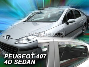 Owiewki PEUGEOT 407 4d 2004-> sedan (owiewki tylne w zestawie)