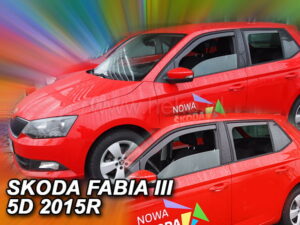 Owiewki Skoda Fabia III 5d 2014-2022 hatchback/kombi (długie) (owiewki tylne w zestawie)