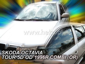 Owiewki SKODA Octavia I 4d 1996-2010 kombi (klejona na ramkę) (owiewki tylne w zestawie)
