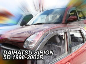 Owiewki DAIHATSU Sirion 5d 1998-2005 (owiewki tylne w zestawie)
