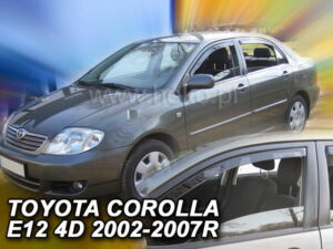 Owiewki TOYOTA Corolla E12 / E13 4/5d 2002-03.2007 (tylko owiewki przednie)