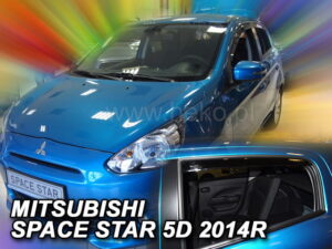 Owiewki MITSUBISHI Space Star 5d 2014-> (owiewki tylne w zestawie)