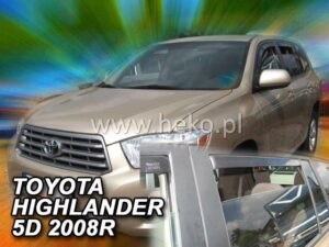 Owiewki TOYOTA Highlander 5d 2007-2013 (owiewki tylne w zestawie)