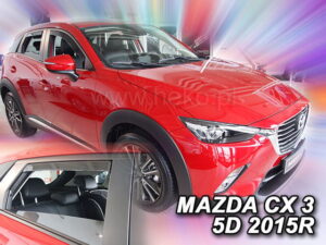 Owiewki MAZDA CX 3 5d 2014-2021 (owiewki tylne w zestawie)