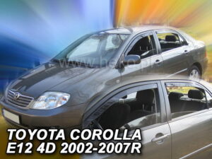 Owiewki TOYOTA Corolla E12,E13 4d 2002-03.2007 sedan (owiewki tylne w zestawie)