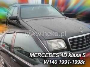 Owiewki MERCEDES S W140 4d 1991-1998 (klejone na ramkę) (tylko owiewki przednie)