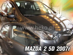 Owiewki MAZDA 2 II 5d 06.2007-2009 (tylko owiewki przednie)