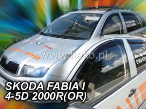 Owiewki SKODA Fabia I 4/5d 1999-2010 (klejona na ramkę) (owiewki tylne w zestawie)