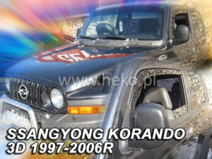 Owiewki SSANGYONG Korando 3d 1997-2006 (tylko owiewki przednie)