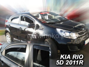 Owiewki KIA Rio III 5d 2011-2017 htb (owiewki tylne w zestawie)
